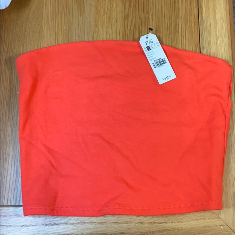 Red/orange tube top